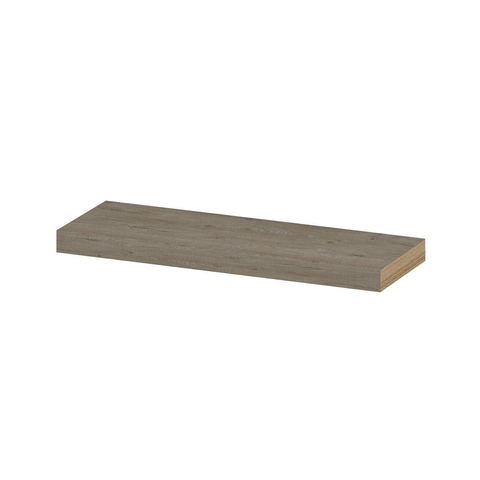 INK 20d étagère murale - 60x20x3,5cm - bord avant chanfreiné - pour niche - MFC chêne grège SW493447