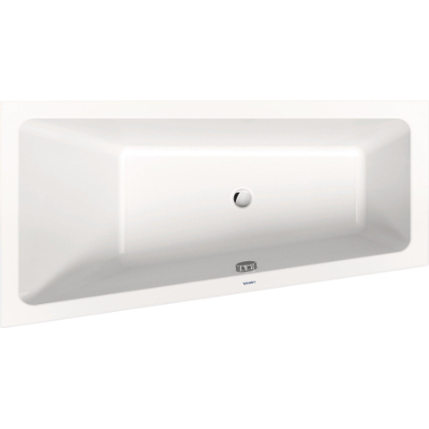 Duravit No.1 Bad offset - 150x80cm hoek links - wit glanzend SW723753