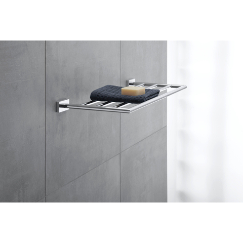 Duravit Karree Badhanddoekrek - 60 cm - hoogglans chroom SW55127