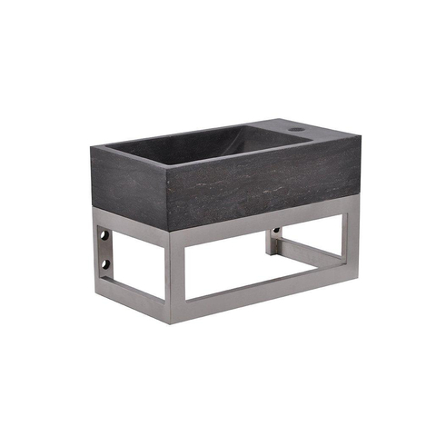 Wiesbaden cadre de lavabo en acier inoxydable rectangle 40x22x15cm SW373661