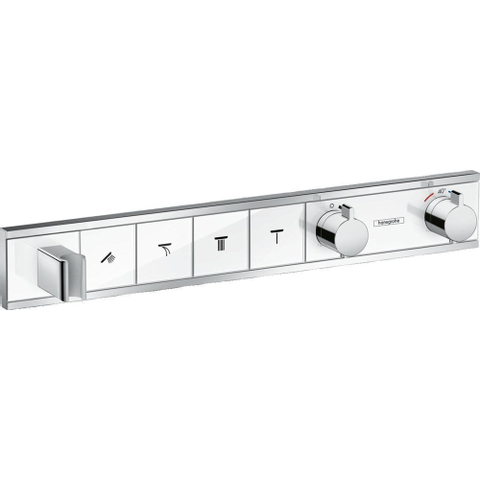 Hansgrohe RainSelect élément de finition pour robinet de douche encastré thermostatique pour 4 fonctions 59.8x90cm blanc/chrome SW157091