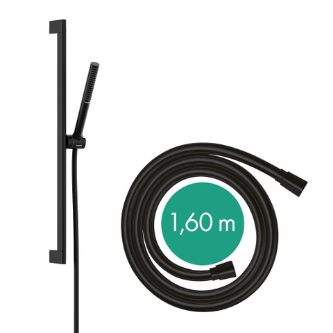 Hansgrohe Pulsify s Doucheset - 100 - 1jet - ecosmart+ - met glijstang 65 cm - mat zwart SW918115
