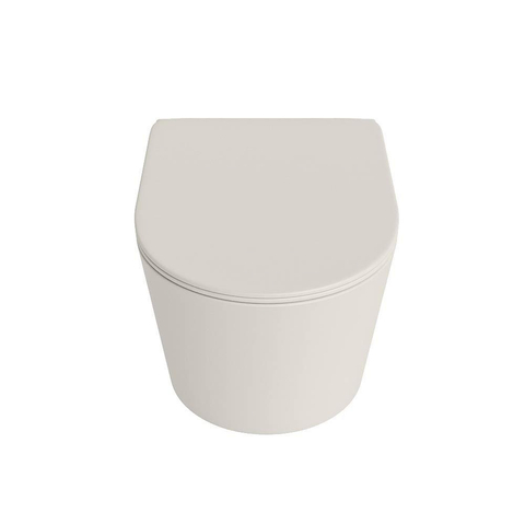 Mondiaz LAVIE hangtoilet – spoelrandloos – 36 x 53 cm – met softclose zitting – Linen (offwhite) SW1208652