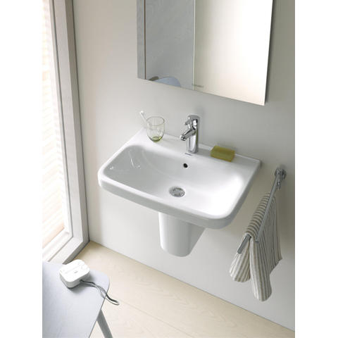 Duravit Durastyle Wastafel - 60x44cm - met 1 kraangat - met overloop - wit SW54087