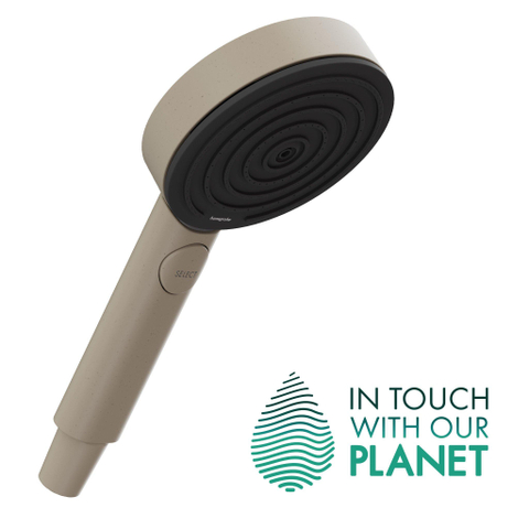 Hansgrohe Pulsify Planet Edition Staaf - handdouche 100 - 3jet - ecosmart+ - select Zand (gerecycled) Zand (gerecycled) - zand (bruin) SW918187