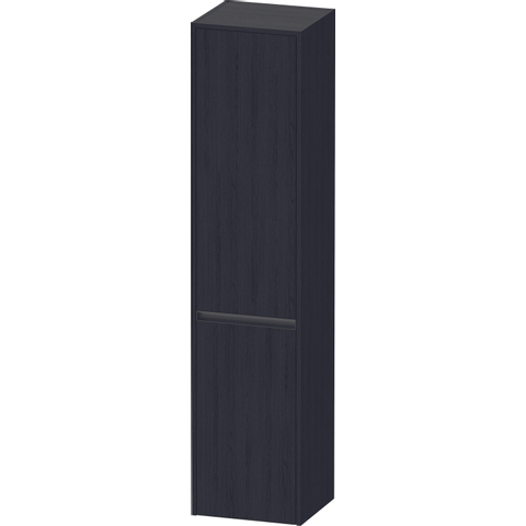 Duravit Ketho.2 Hoge kast - met 2 deuren - 40x176x36cm rechts - met tip oneiken - mat zwart eiken SW772465