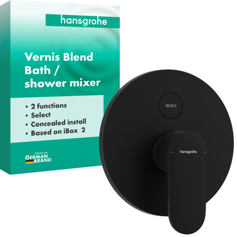 Hansgrohe Vernis Blend inbouw badmengkraan iBox Universal 2mat zwart SW1567322
