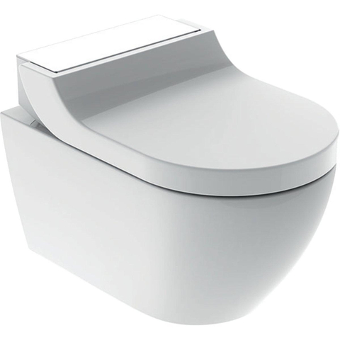 Geberit AquaClean Tuma Comfort Douchewc - douche wc decorplaat - glas - glans wit SW87553