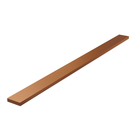 Brauer Grille de caniveau de douche - multifonctionnelle - 90x7cm - acier inoxydable - cuivre brossé SW771646