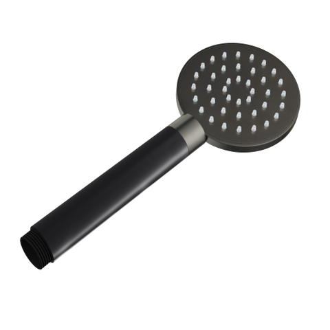 Hotbath Cobber Handdouche - 9cm - 1 stand - mate RVS - verouderd ijzer (zwart) SW229624