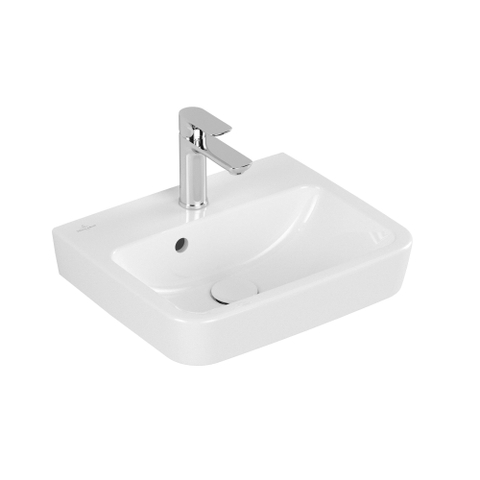 Villeroy & Boch O.novo lave-mains dessous rectifié 45x37cm - av. 1 trou de robinetterie ceramic+ blanc SW448475
