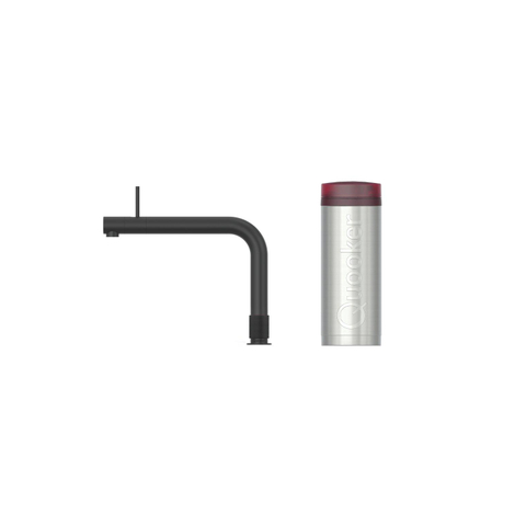 Quooker BE Front robinet d'eau bouillante - bec pivotant - réservoir PRO3 - Eau chaude / bouillante - Noir brillant SW795613