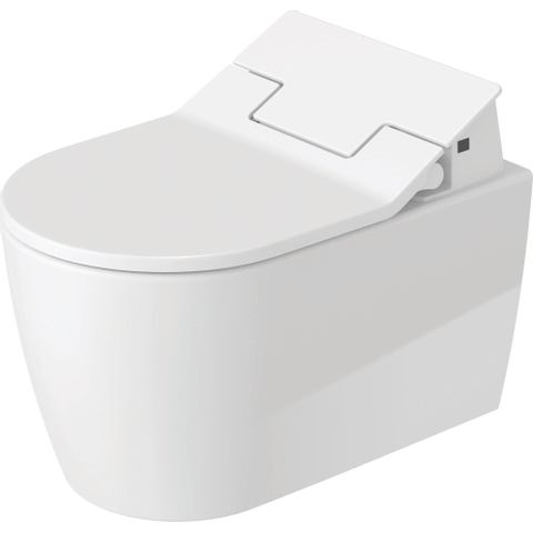 Duravit ME by Starck wandcloset diepspoel spoelrandloos met Hygieneglaze v. SensoWash closetzitting 37x57cm met verdekte bevestiging wit SW84185