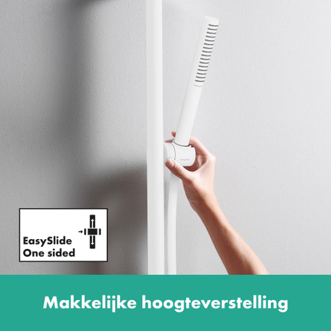 Hansgrohe Pulsify s Doucheset - 100 - 1jet - ecosmart+ - glijstang 90cm m.wit - mat wit SW918234