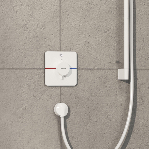 Hansgrohe Showerselect Comfort Q thermostatique encastrable pour 1 fonction mat blanc SW917955