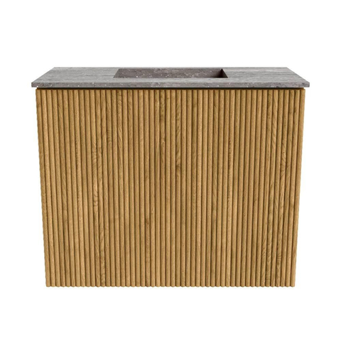 Mondiaz JOYA-DLUX 50cm toiletmeubel - kleur Oak - Wastafel FAYE positie Midden Zonder kraangat kleur Oza. SW1424072