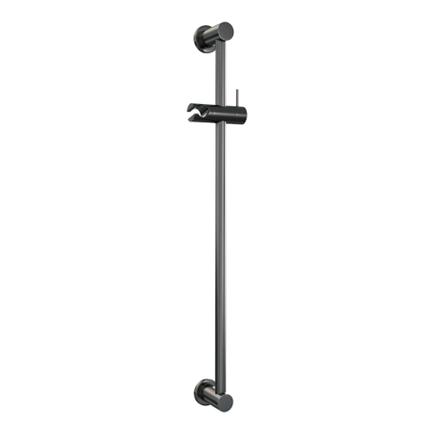 Robinet de baignoire Brauer Gunmetal Edition - ensemble de douche - 2 fonctions - 2 boutons lisses - douchette ronde 3 positions - PVD - gunmetal brossé SW1164655