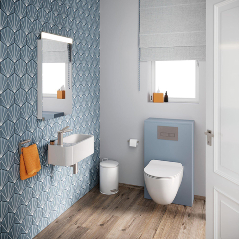 Crosswater Glide II Robinet lavabo modèle bas - avec levier - inox brossé SW648375