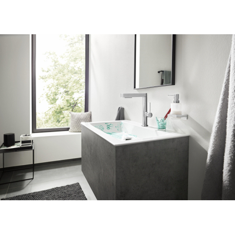 Hansgrohe Finoris Wastafelkraan - 230 - 2jet - met uittrekbare vuistdouche - met afvoerplug - hoogglans chroom SW651074