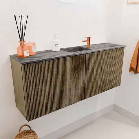 Mondiaz JOYA-DLUX 100cm toiletmeubel - kleur Dusk - Wastafel FAYE positie Midden 1 kraangat kleur Sombra. SW1426142