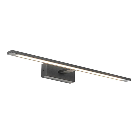QAZQA Jerre Applique murale - 62x13,5x5,5cm - LED incluse - IP44 - noir mat SW1187230