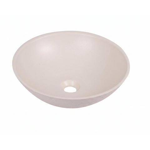 Saniclass Torino Waskom - 40x40x12.5cm - solid surface - off-white SW1471854