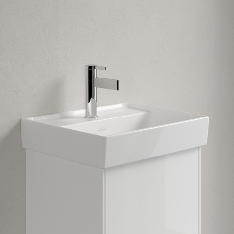 Villeroy & Boch Collaro fontein - 45x37cm - zonder overloop - 1 kraangat CeramicPlus - White Alpine (glans wit) SW358369