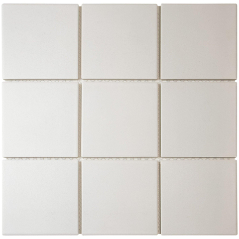 The Mosaic Factory London mozaïektegel - 30x30cm - 6mm - vierkant - R11 - mat super white SW1235298