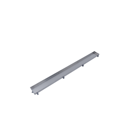 FugaFlow Eccelente Anta caniveau de douche 60cm - avec grille à carreaux - avec bride de sol - Inox SW1467984