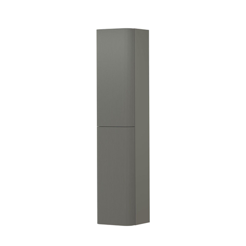 INK Concept R Armoire haute - 35x35x169cm - 2 portes - coins arrondis - fraisée verticalement - pour poignées - ouvrant à droite - vert béton mat SW1405455