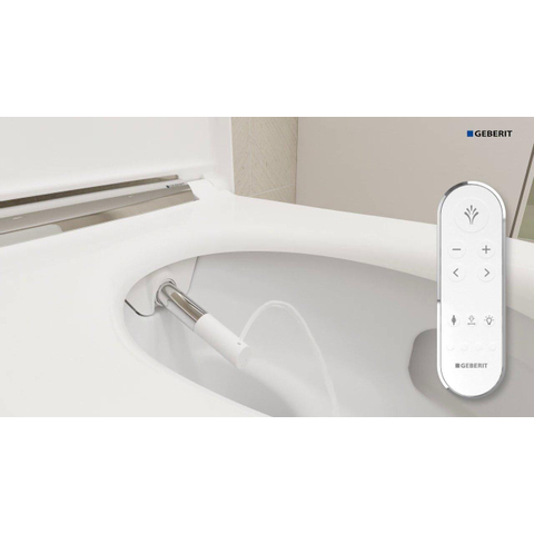 Geberit AquaClean Sela Douche Wc - 37.5x56.5cm - softclose - keratect - alpine - glans wit SW258981