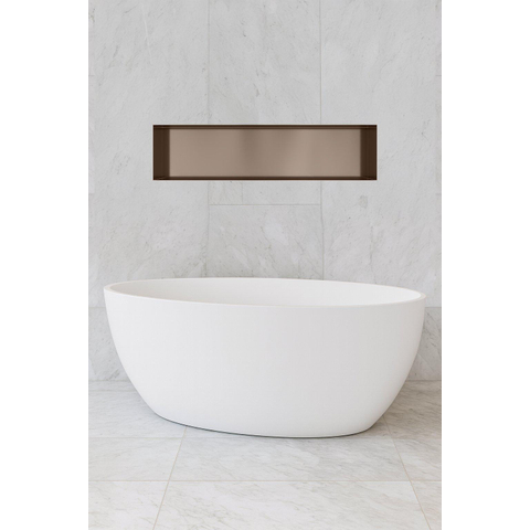 Hotbath &MORE Boîte encastrable ou niche encastrée 30x120x10cm sans cadre Tuscan bronze SW1246663