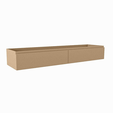 Mondiaz FOGE Meuble sous vasque - 170x45x25cm - 2 tiroirs - softclose - 1 découpe gauche - Oro SW1015616