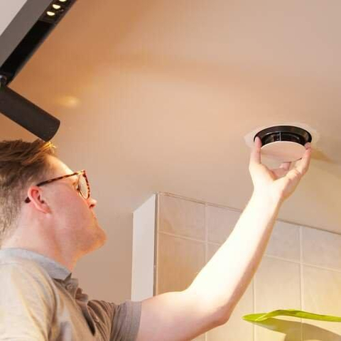 NoShow ventilatieventiel - instucbaar - diameter 10cm - toe- en afvoer - wit SW1224582