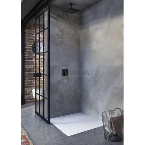 Villeroy & Boch Universal Showers regendouche - 25x25cm hoekig - mat zwart SW974356
