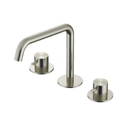 Hotbath Archie Wastafelmengkraan - 3 gats - zonder waste IX RVS316 - geborsteld RVS SW798807