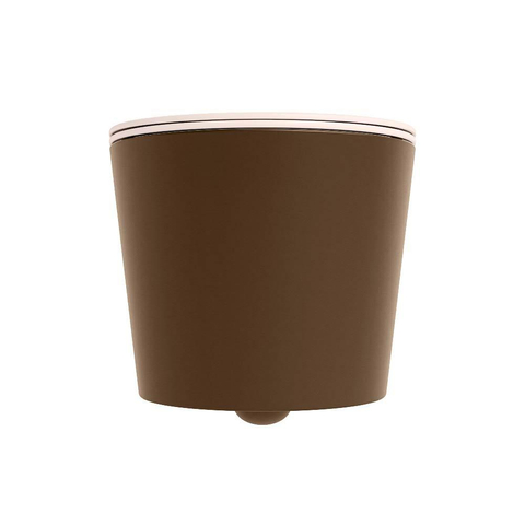 Mondiaz LAVIE hangtoilet – spoelrandloos – 36 x 53 cm – met softclose zitting – Rust (bruin), zitting Rosee (roze) SW1208690