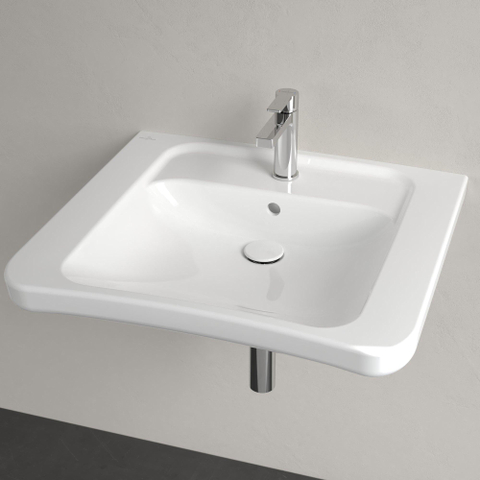 Villeroy & Boch Vicare Omnia Architectura Vita wastafel - 65x54.5cm - met kraangat en overloop CeramicPlus - White Alpine (glans wit) 0100907