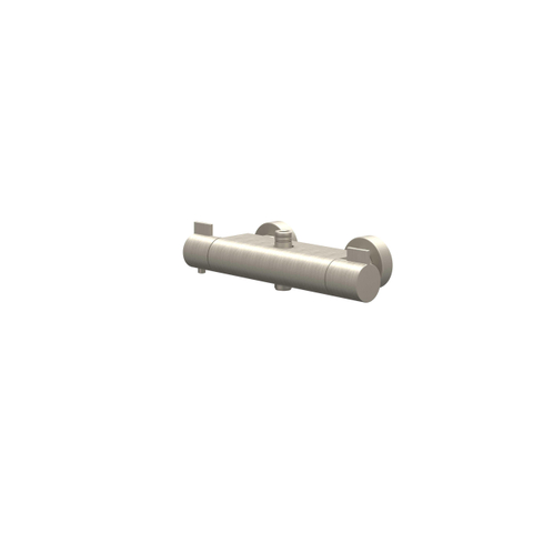 IVY Pact ensemble de douche pluie apparent – douche de tête slim Ø 25 cm – barre de douche – douchette bâton – nickel brossé SW1034790