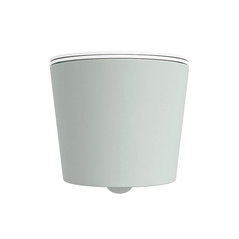 Mondiaz LAVIE WC suspendu – sans bride – 36 x 53 cm – avec abattant softclose – Greey (vert clair/gris), abattant Talc (blanc) SW1208757