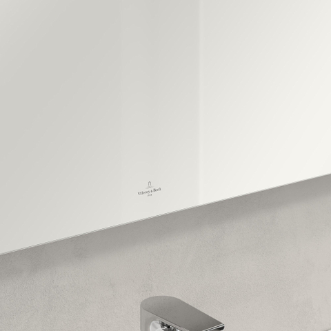Villeroy & Boch More to see 14 More To See spiegel - met geïntegreerde LED verlichting horizontaal - 3 voudig dimbaar - 100x75x4.7cm - glans zilver 1024969