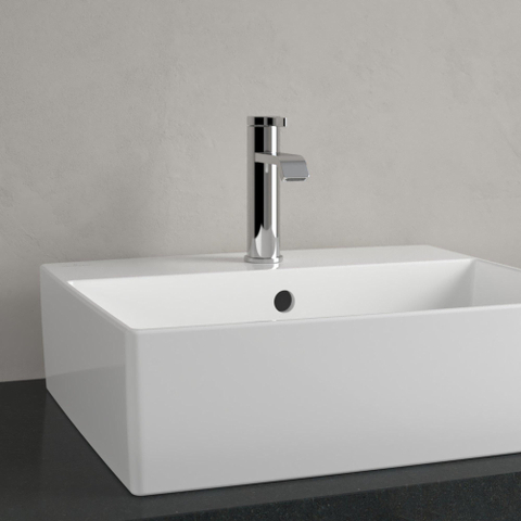 Villeroy & Boch memento 2.0 opzetwastafel - 50x42cm - met 1 kraangat - met overloop - White Alpine (glans wit) SW479653