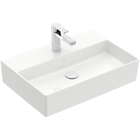 Villeroy & Boch Memento 2.0 lavabo - dessous meulé 60x42cm - sans trop-plein 1 trou de robinet ceramic+ blanc SW358436