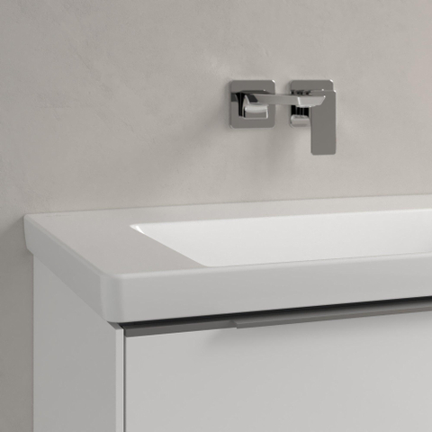 Villeroy & Boch Subway 3.0 meubelwastafel - zonder kraangat - zonder overloop - 80x47x16.5cm CeramicPluswit - White Alpine (glans wit) SW702153