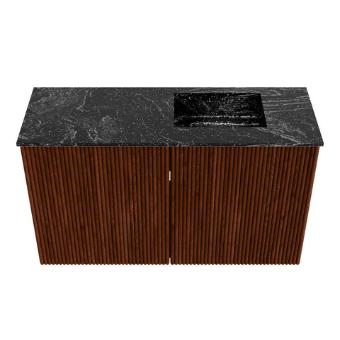 Mondiaz JOYA-DLUX 70cm toiletmeubel - kleur Ruby - Wastafel FAYE positie Rechts 1 kraangat kleur Lava. SW1423615
