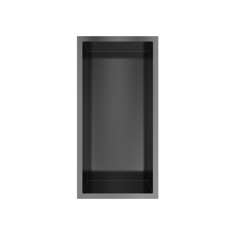 Hotbath &MORE Inbouwbox of inbouwnis - 30x15x10 - PVD - geborsteld gunmetal (antraciet) SW1246519