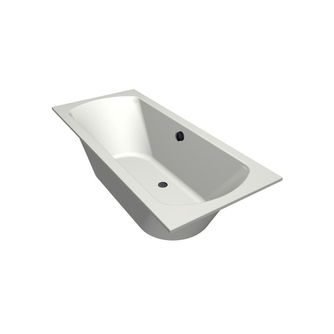 Xenz Lagoon Baignoire duo - 180x80x53 - bonde au milieu - acrylique - blanc mat SW103177