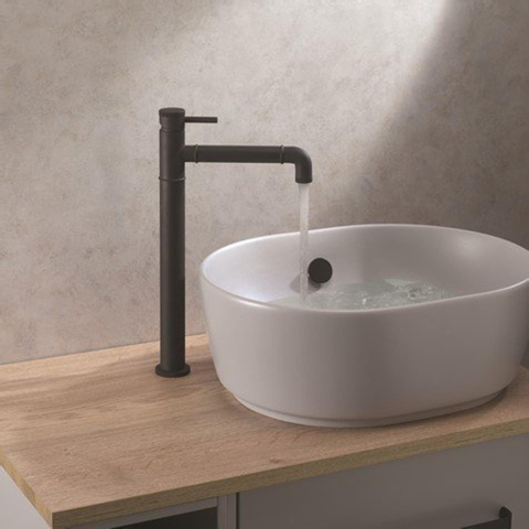 Crosswater MPRO Wastafelkraan - 35cm - hoog zonder waste - carbon black SHOWROOMMODEL SHOW25435