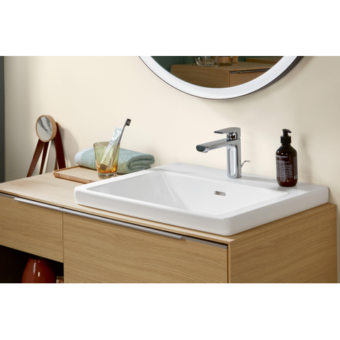 Villeroy & Boch Subway 3.0 meubelwastafel - 60x47cm - 1 kraangat - met overloop - White Alpine (glans wit) SW641558