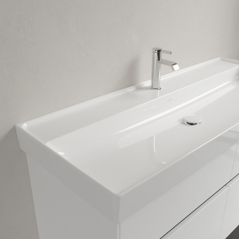 Villeroy & Boch Collaro meubelwastafel - 120x47cm - zonder overloop - 1 kraangat - White Alpine (glans wit) SW358345